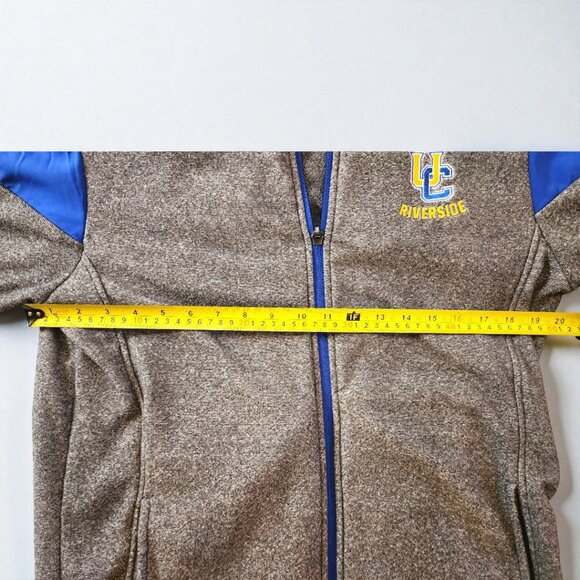 Champion UC Riverside Full Zip Jacket Men’s Medium Gray Blue Fleece Highlanders - Picture 4 of 10